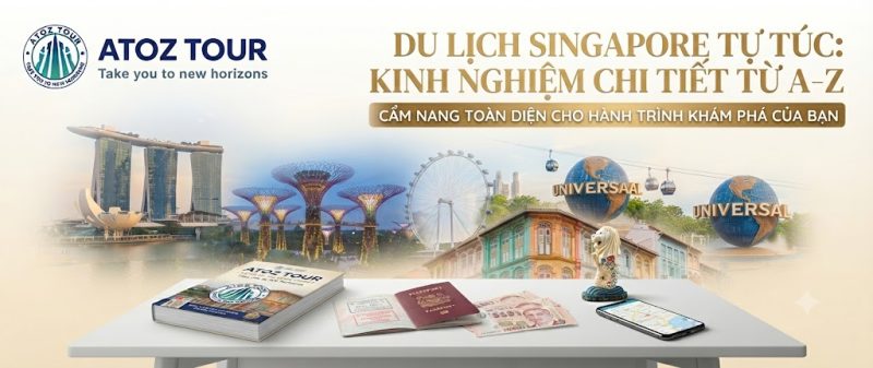 Du Lịch Singapore Tự Túc: Kinh Nghiệm Chi Tiết Từ A–Z 2026 - ATOZ TOUR