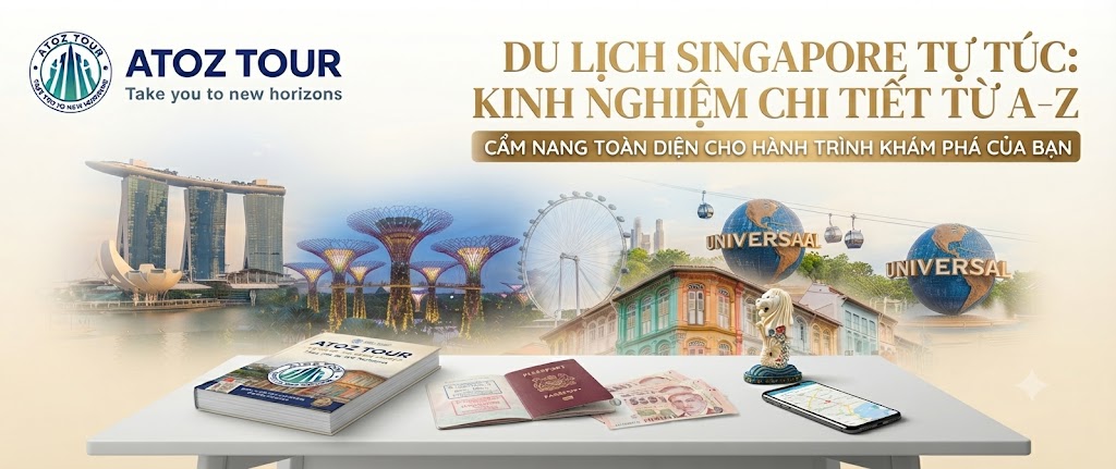 Du Lịch Singapore Tự Túc: Kinh Nghiệm Chi Tiết Từ A–Z 2026 - ATOZ TOUR