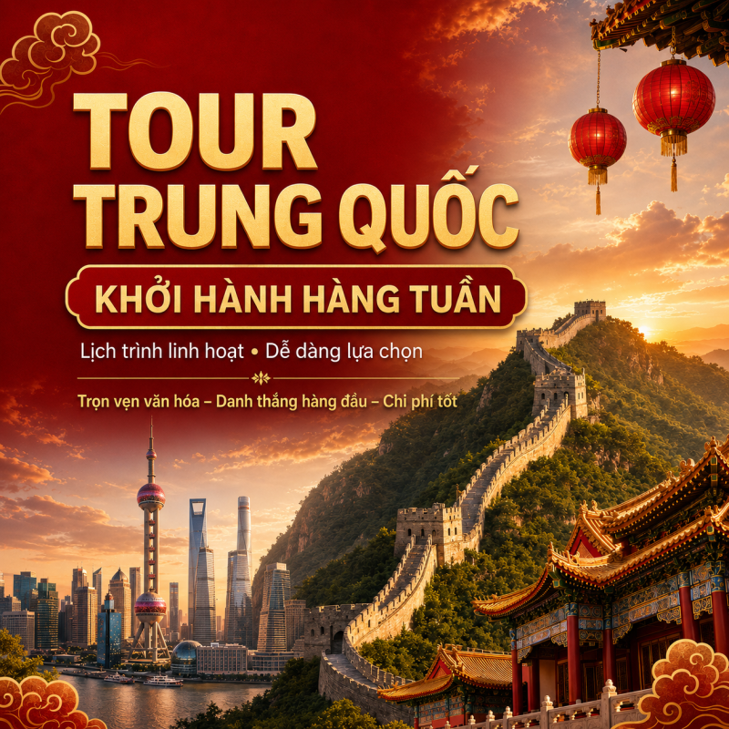 Tour Trung Quốc Khởi Hành Hàng Tuần - ATOZ TOUR