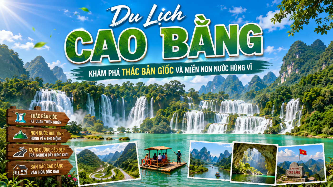 Du Lịch Cao Bằng - Khám Phá Thác Bản Giốc Hùng Vĩ - ATOZ TOUR