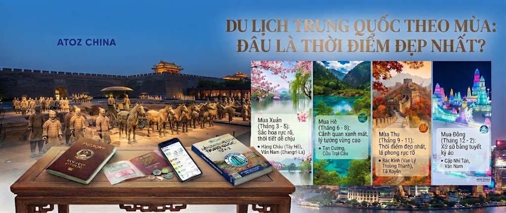 Du Lịch Trung Quốc Theo Mùa: Đâu Là Thời Điểm Đẹp Nhất? 2026 - ATOZ TOUR