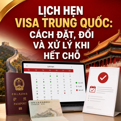 Hướng dẫn đặt lịch hẹn visa Trung Quốc - ATOZ TOUR