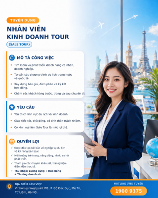 NHÂN VIÊN KINH DOANH TOUR (SALE TOUR) - ATOZ TOUR