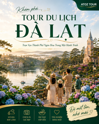 Tour Du Lịch Đà Lạt Trọn Vẹn Thành Phố Ngàn Hoa - ATOZ TOUR