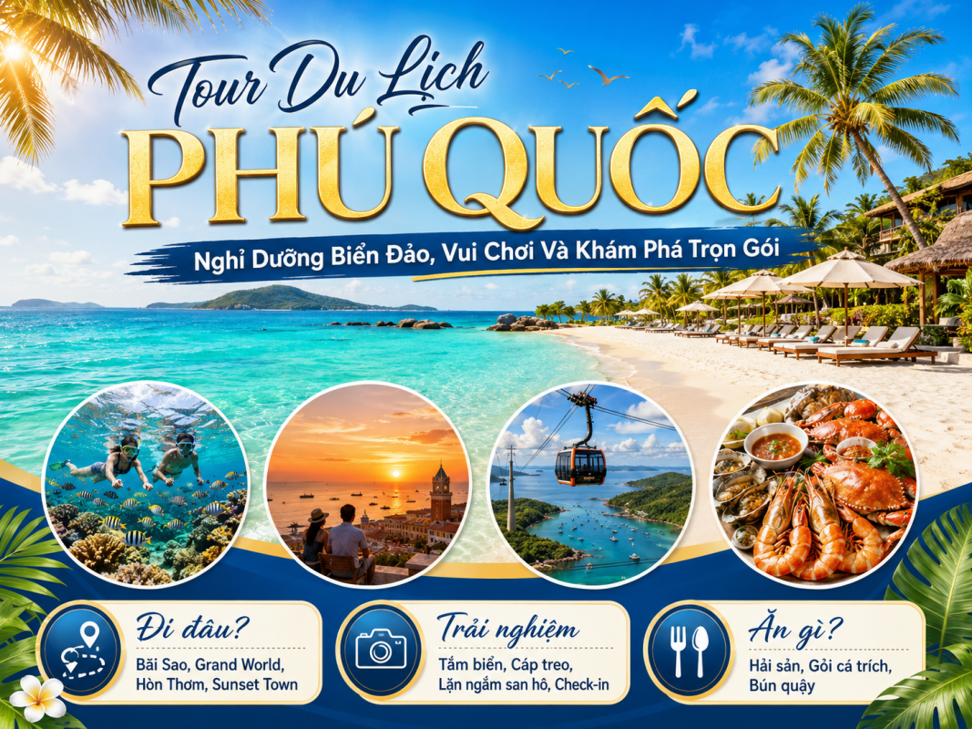 Tour Du Lịch Phú Quốc - Nghỉ Dưỡng Biển Đảo Trọn Gói - ATOZ TOUR
