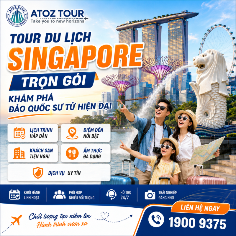Tour Du Lịch Singapore Trọn Gói - ATOZ TOUR