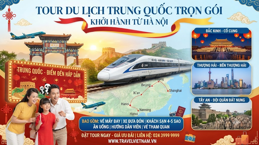 Tour Du Lịch Trung Quốc Trọn Gói Khởi Hành Từ Hà Nội 2026 - ATOZ TOUR
